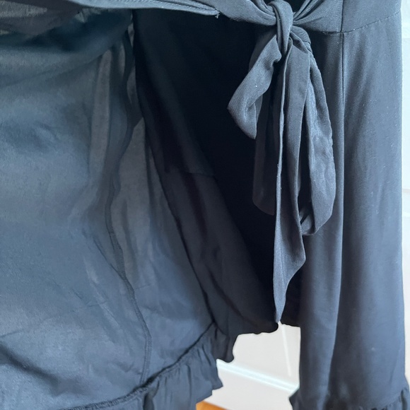 LOFT size 10 black ruffle dress romper - Picture 7 of 10